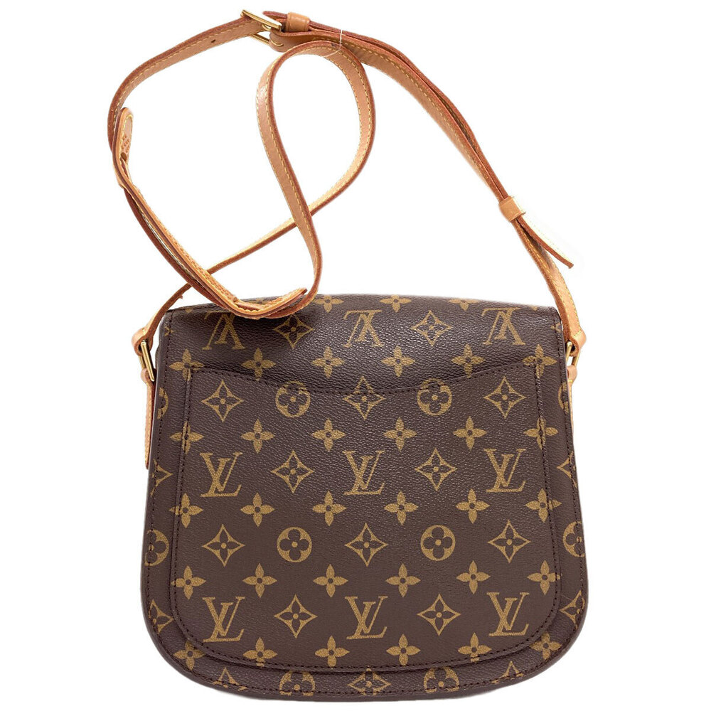 Louis Vuitton Saint Cloud Monogram Canvas Shoulder Bag Brown